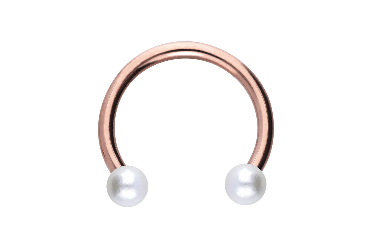 Chirurgenstahl Hufeisenring Piercing SYNTHETISCHE PERLEN